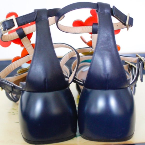 Anya Hindmarch Apex Cage Heels Rainbow Size US 5 - Picture 5 of 8